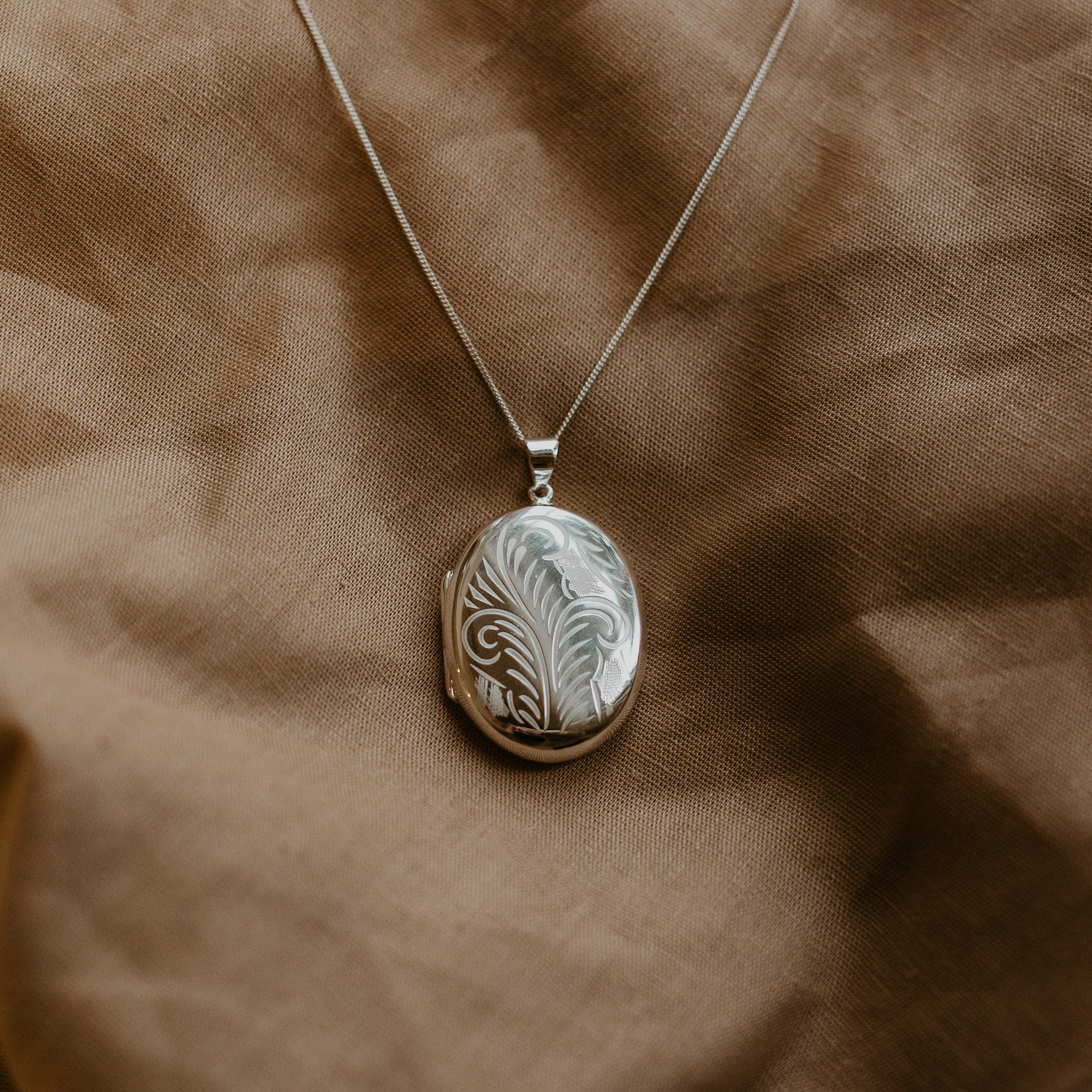 silver evelyn locket necklace keepsake jewelry