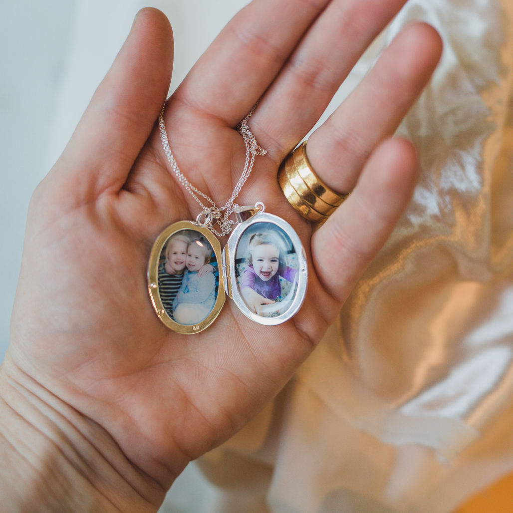 Locket for grandma on mothers day from granddaughters