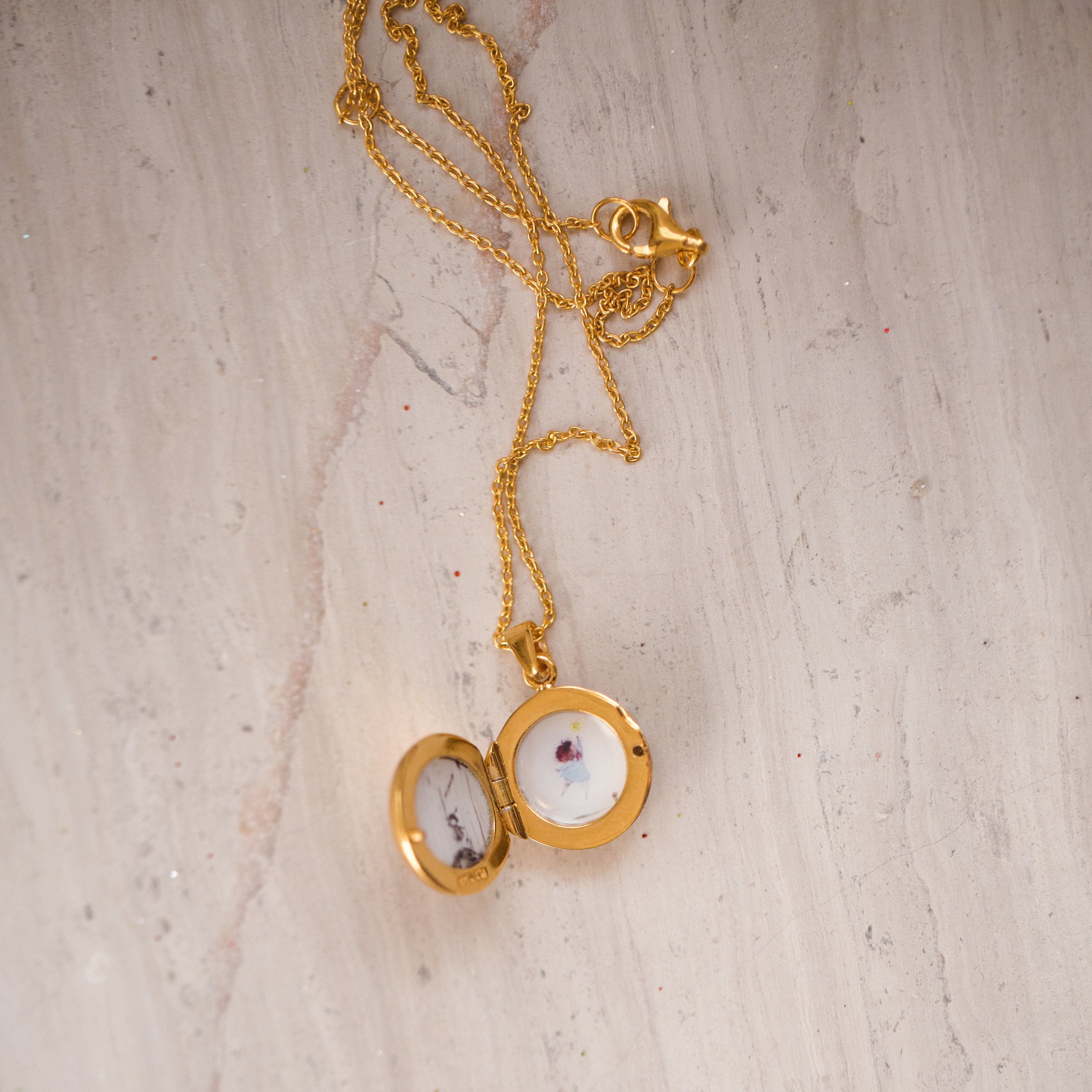 The Little Gold Circle Locket