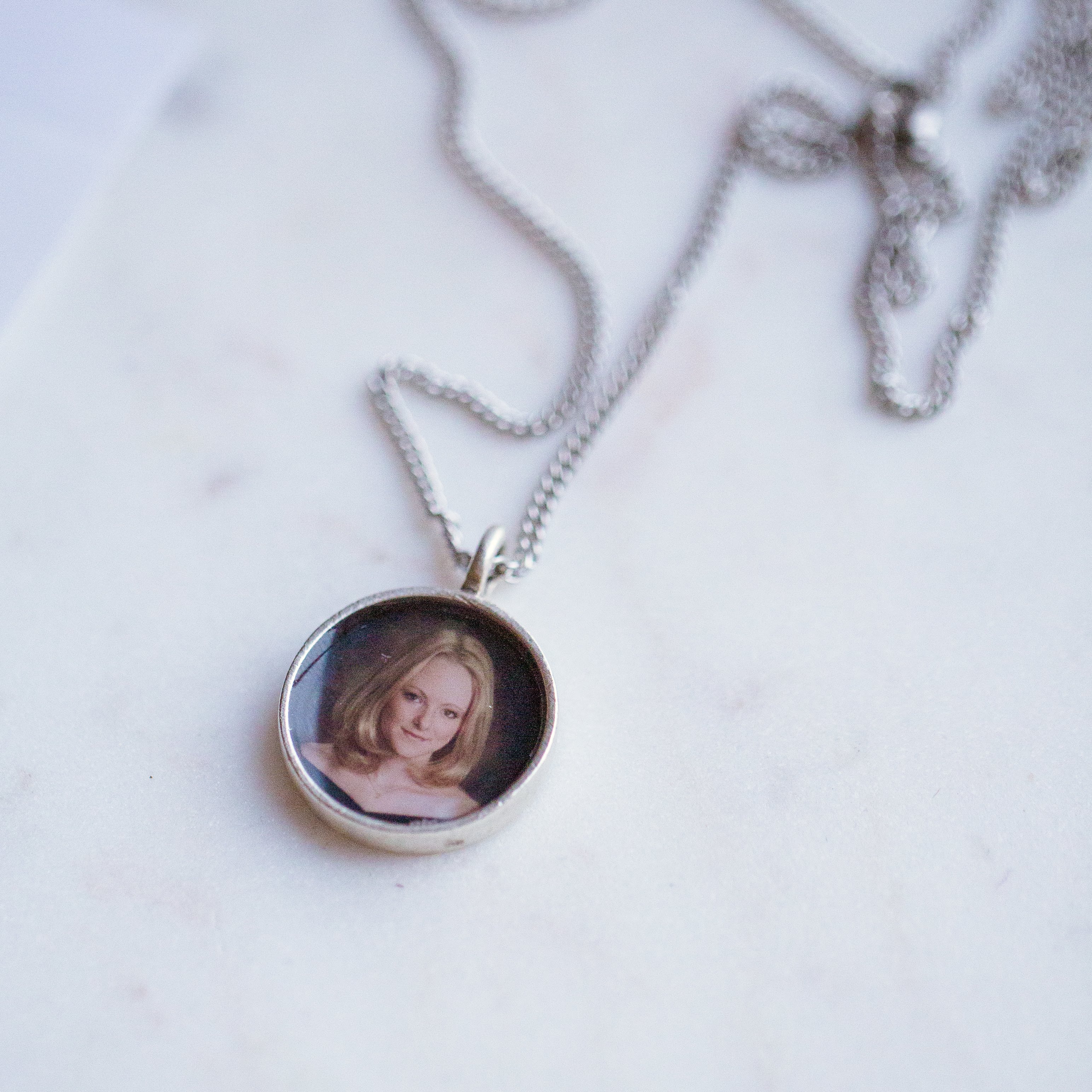 The Silver Penny Pendant Locket for Daugter's Wedding Day Bouquet