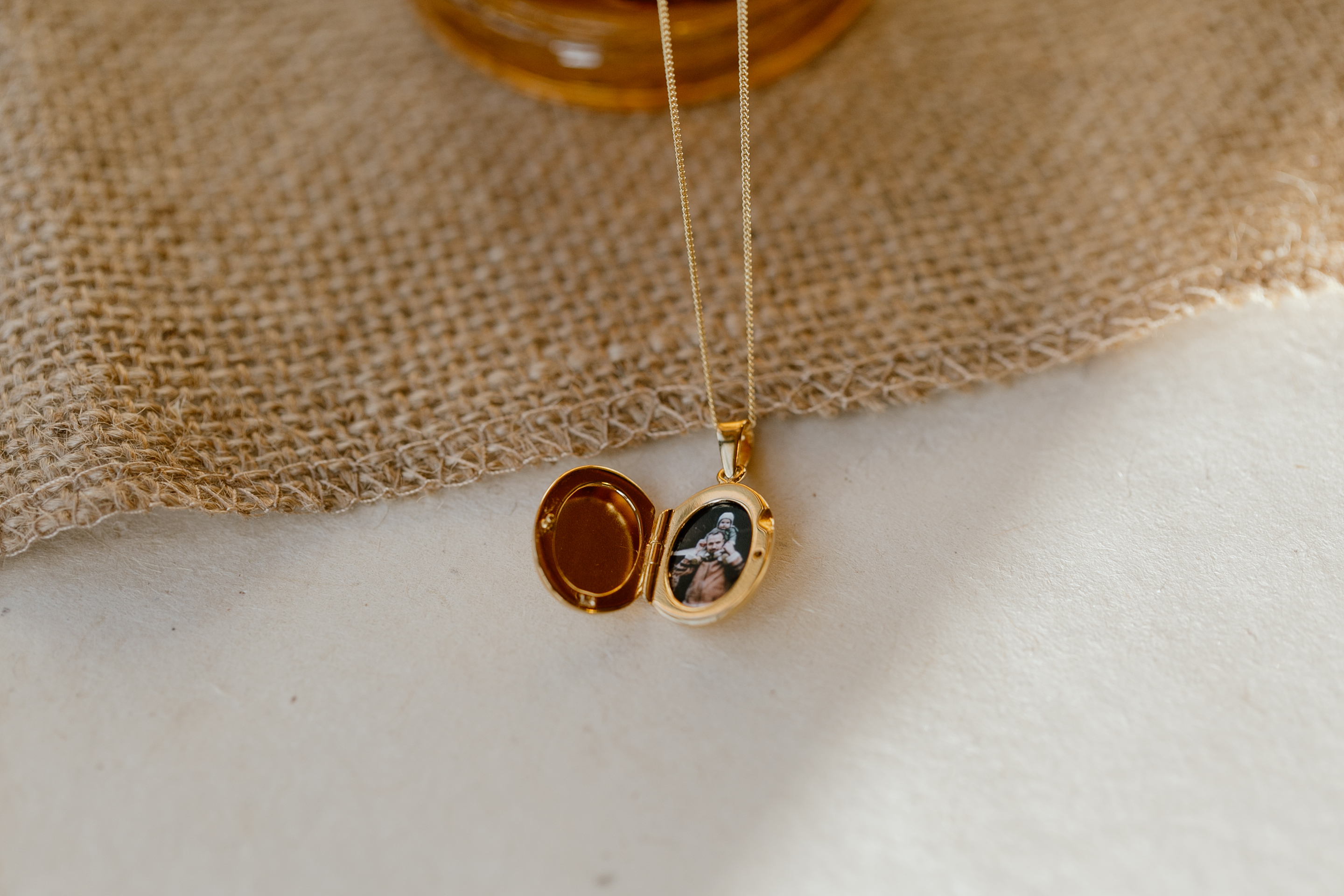 The Little Gold Oval Locket Necklace is back in stock.