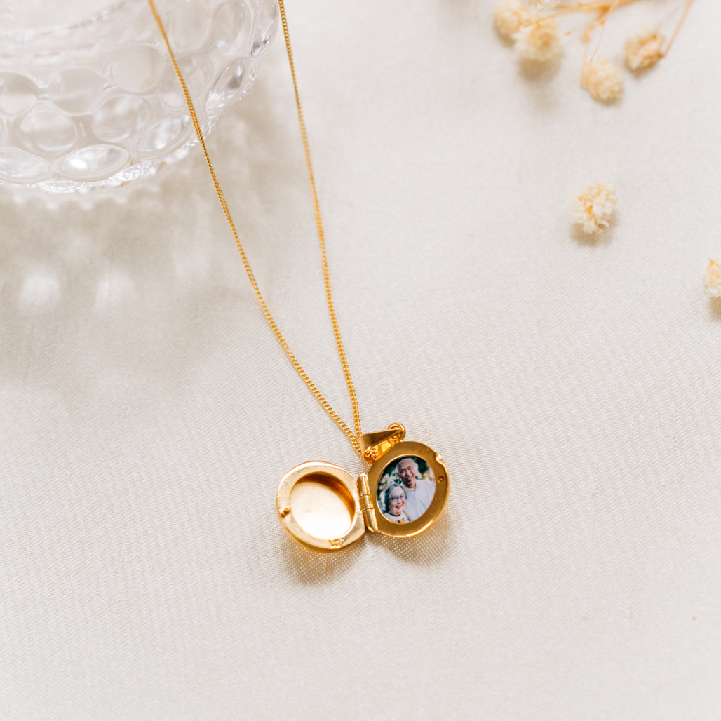 The Little Gold Circle Locket