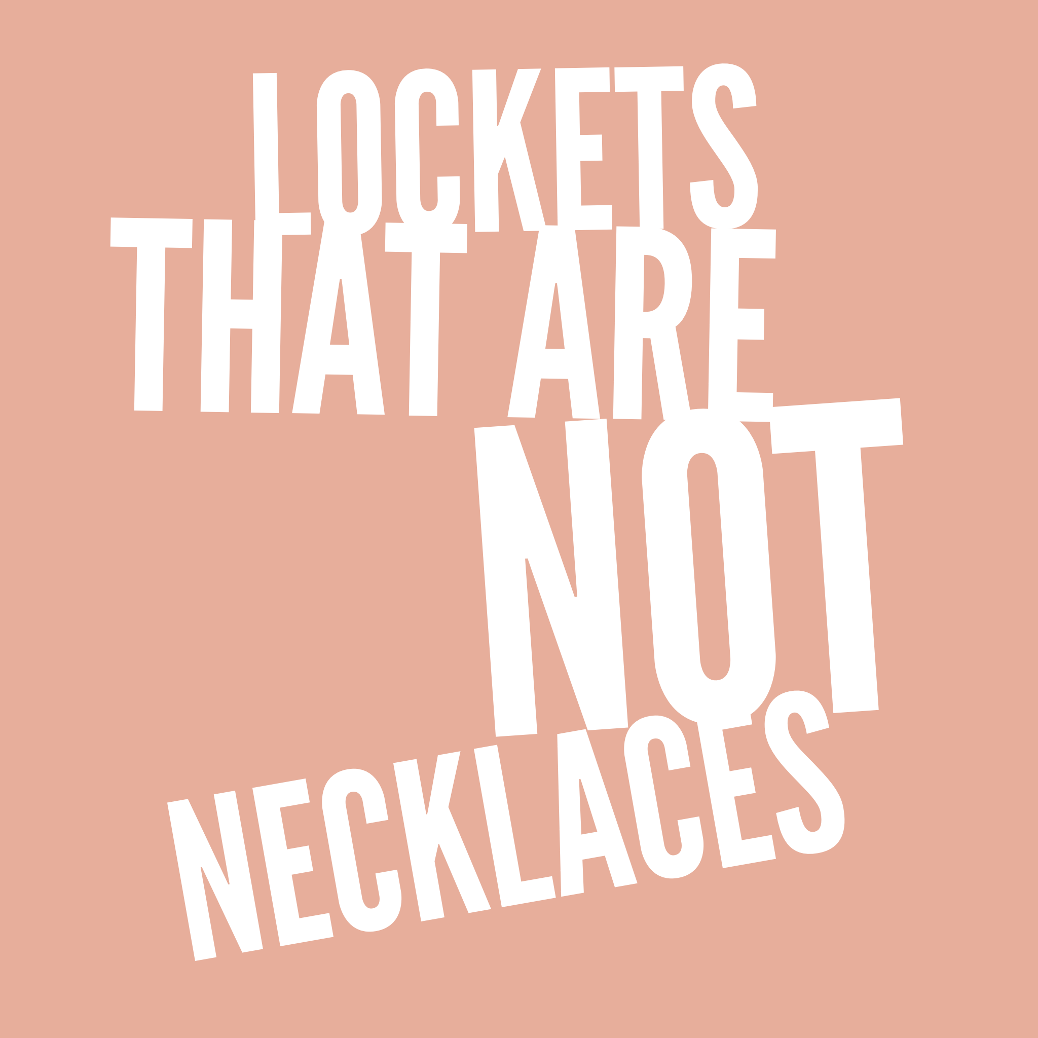 we make lockets that are not necklaces made of gold, silver, copper, bronze and more. 