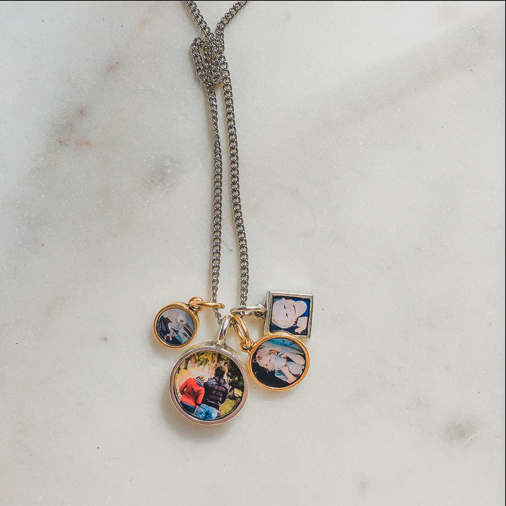 charm locket with four photos for myself