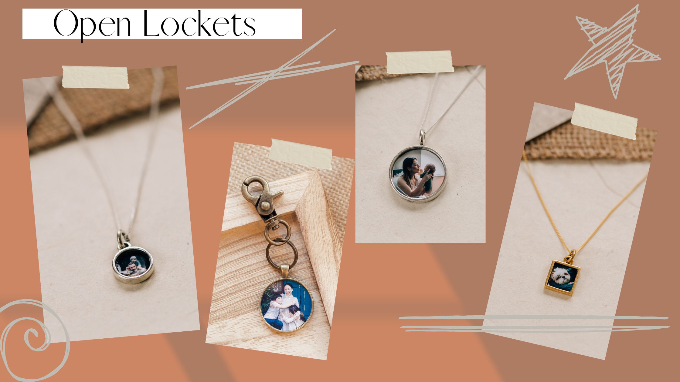 open square locket