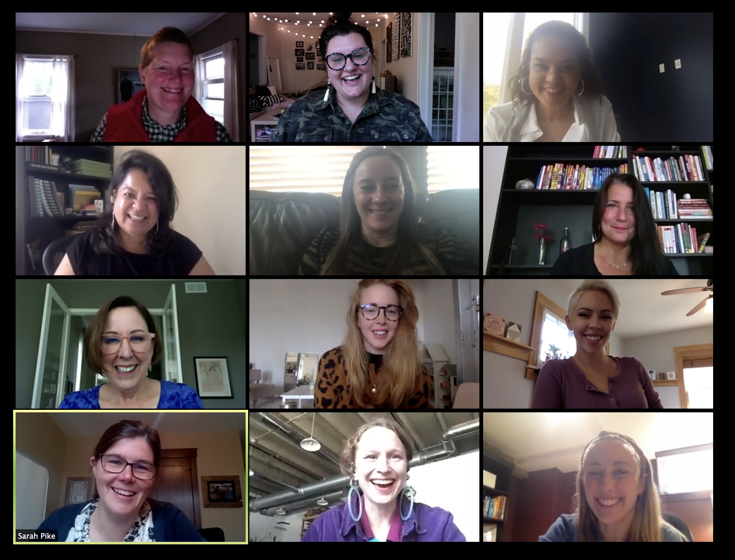 screen shot of the summer 2020 cohort of Women Venture's Accelerating Success class