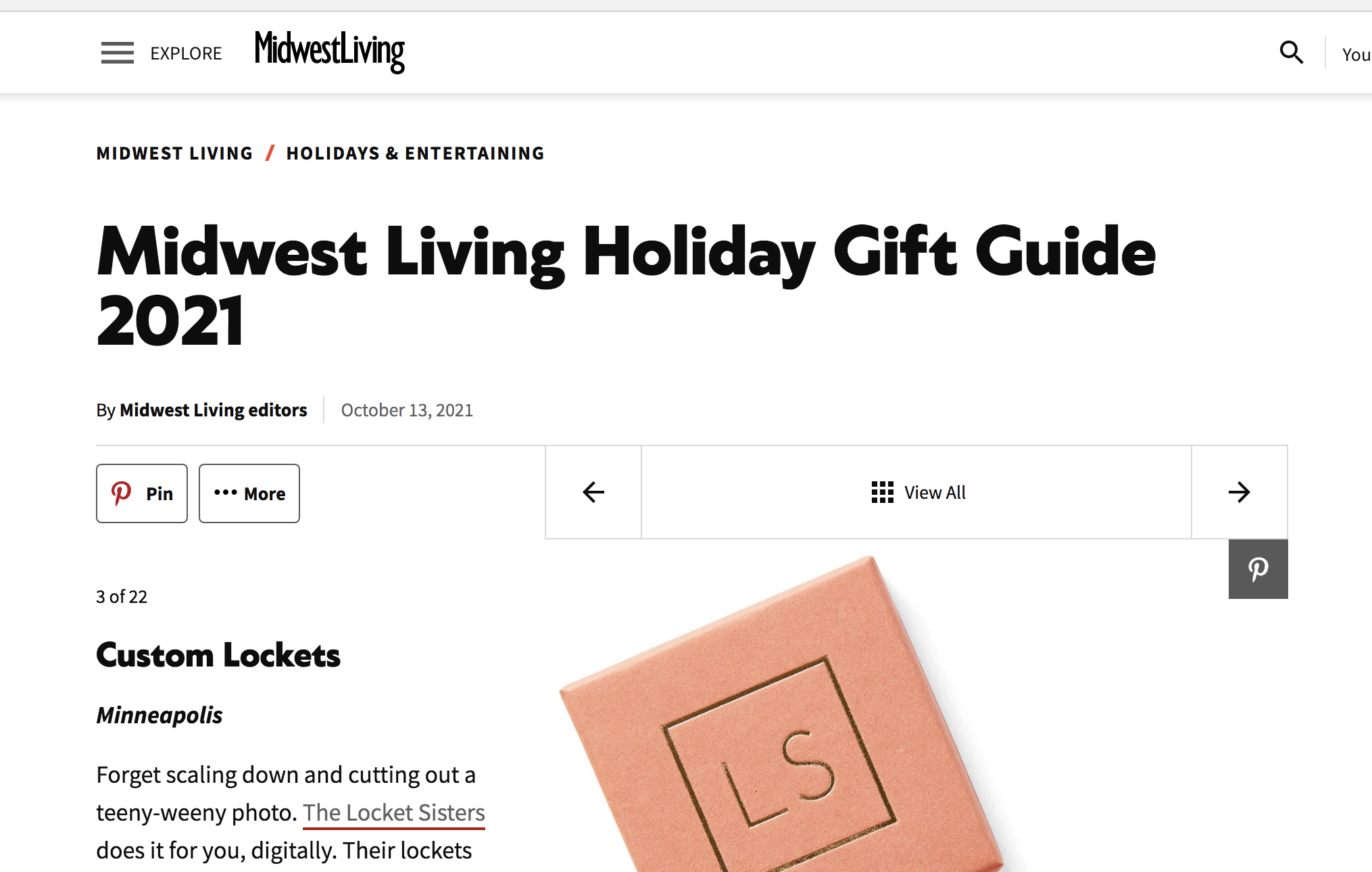 midwest living the locket sisters 2021 holiday gift guide