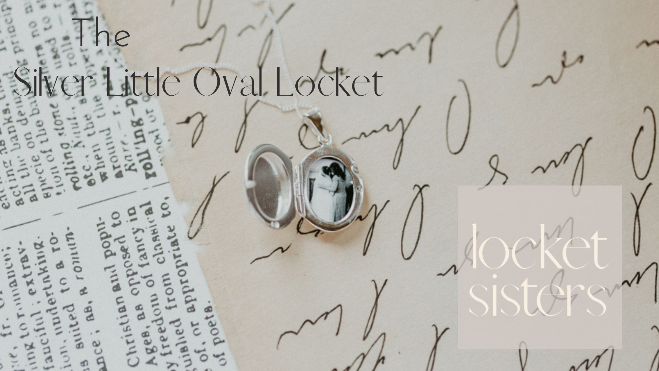 The Silver Little Oval Locket